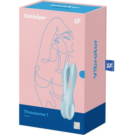 Satisfyer Vibrator SATISFYER - THREESOME 1 VIBRATOR BLUE