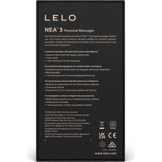 Lelo NEA 3 PERSONAL MASSAGER - BLUE