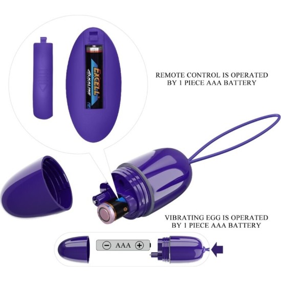 Pretty Love Youth PRETTY LOVE - SELKIE YOUTH MINI VIBRATING EGG VIOLET REMOTE CONTROL