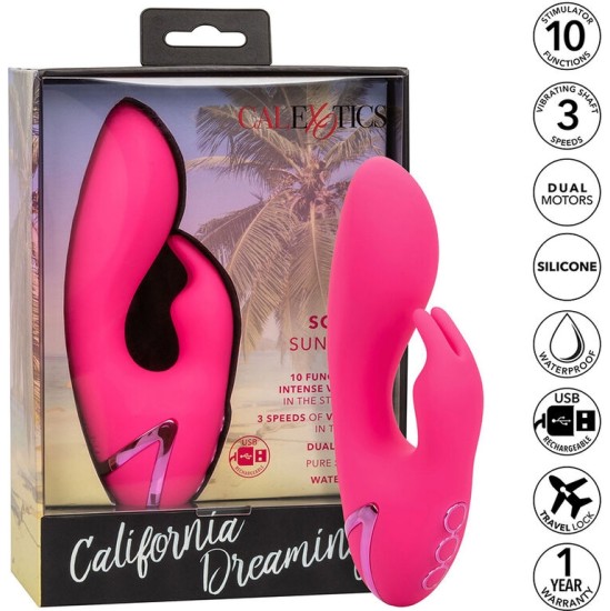 Calexotics SO. CAL SUNSHINE VIBRATOR RABBIT FUCHSIA BY CALIFORNIA DREAMING
