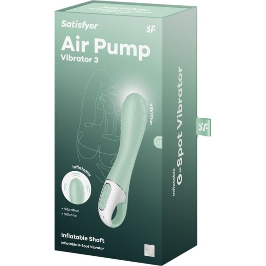 Satisfyer Vibrator SATISFYER - AIR PUMP VIBRATOR 3 INFLATABLE G POINT MINT