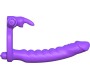 Fantasy C-Ringz Silicone Double Penetrator Rabbit Purple