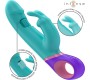 Intense Fun INTENSE - MONICA RABBIT VIBRATOR WITH ROTATING G-SPOT STIMULATOR BLUE