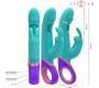 Intense Fun INTENSE - MONICA RABBIT VIBRATOR WITH ROTATING G-SPOT STIMULATOR BLUE