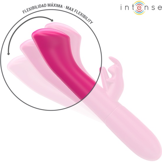 Intense Fun INTENSE - JULIETA RABBIT VIBRATOR 18.6 CM 10 VIBRATIONS PINK