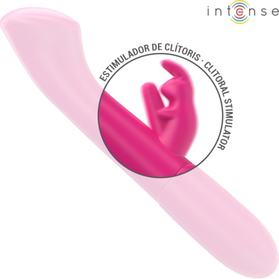 Intense Fun INTENSE - JULIETA RABBIT VIBRATOR 18.6 CM 10 VIBRATIONS PINK