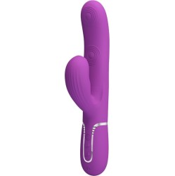 Pretty Love PERLITA 3 IN 1 MULTIFUNCTION RABBIT VIBRATOR PURPLE