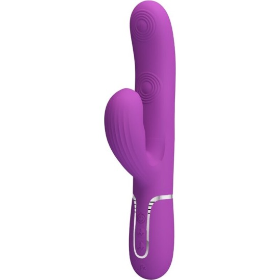 Pretty Love PERLITA 3 IN 1 MULTIFUNCTION RABBIT VIBRATOR PURPLE