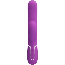 Pretty Love PERLITA 3 IN 1 MULTIFUNCTION RABBIT VIBRATOR PURPLE