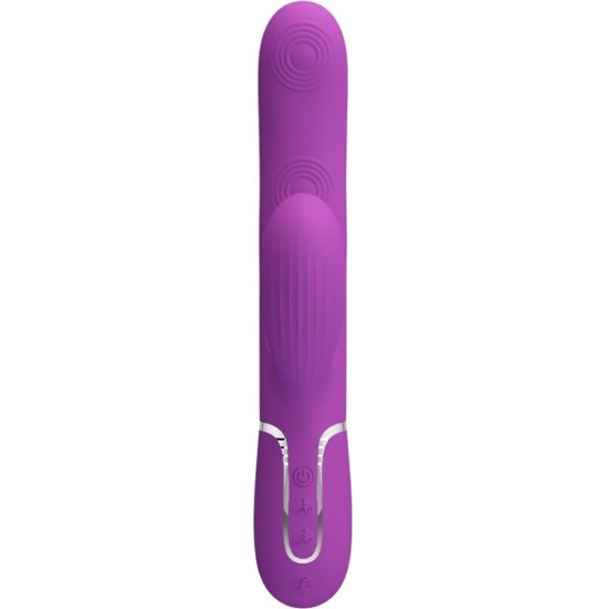 Pretty Love PERLITA 3 IN 1 MULTIFUNCTION RABBIT VIBRATOR PURPLE