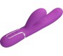 Pretty Love PERLITA 3 IN 1 MULTIFUNCTION RABBIT VIBRATOR PURPLE