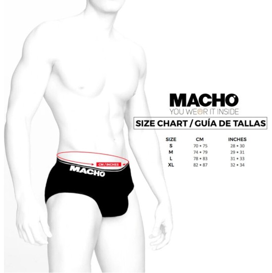 Macho Underwear MACHO - MS24B BRIEF UNDERPANTS DARK BLUE S