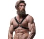 Fetish Submissive Attitude MENS CROSS CHEST ECO-LEATHER HARNESS