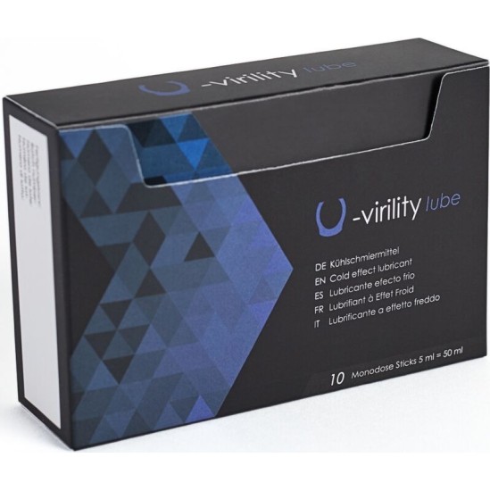 500Cosmetics 500 COSMETICS - U-VIRILITY LUBE COLD EFFECT LUBRICANT 10 X 5 ML