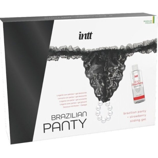 Intt Releases BRAZILIAN BLACK PANTY WITH PEARLS AND LUBRICANT GEL 50 ML