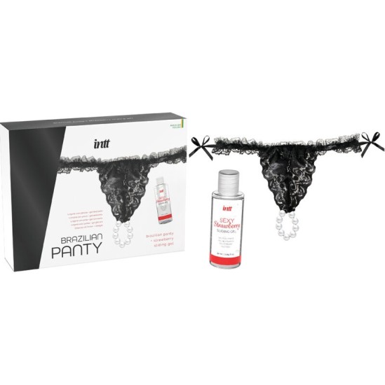 Intt Releases BRAZILIAN BLACK PANTY WITH PEARLS AND LUBRICANT GEL 50 ML