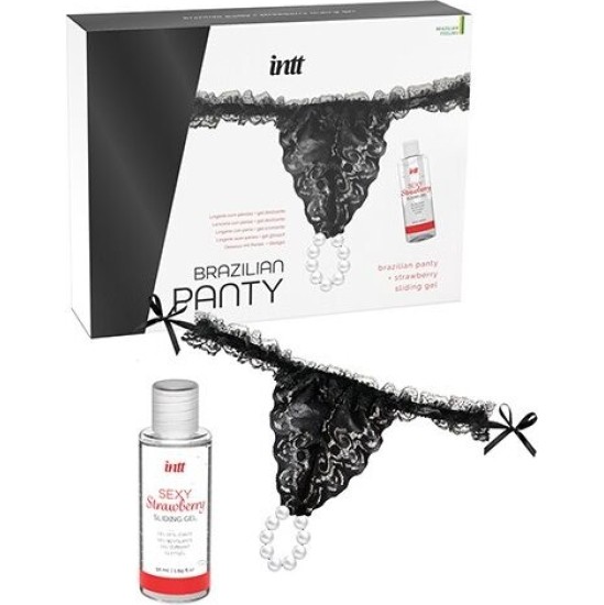 Intt Releases BRAZILIAN BLACK PANTY WITH PEARLS AND LUBRICANT GEL 50 ML