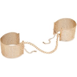 Bijoux Desire Metallique BIJOUX - D&Eacute;SIR M&Eacute;TALLIQUE GOLDEN METAL MESH HANDCUFFS