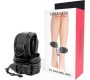 Darkness Bondage DARKNESS - ADJUSTABLE ANKLE HANDCUFFS BLACK LEATHER