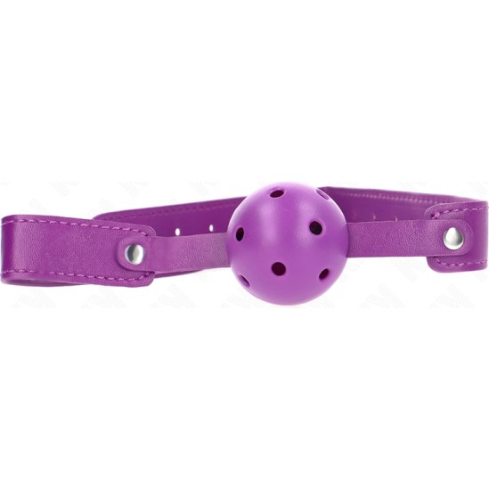 Kink Collar & Gag KINK - PURPLE BREATHABLE BALL 4.5 CMGAG 65 x 2.5 CM