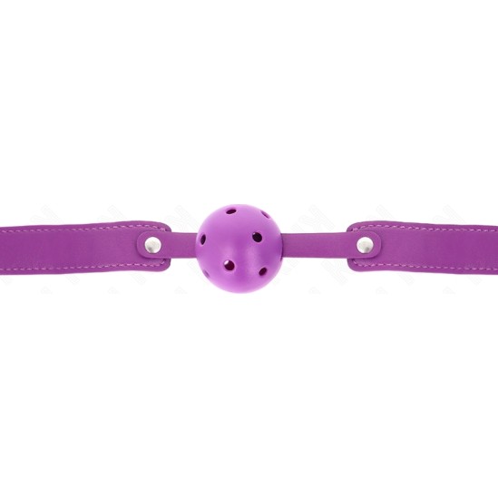 Kink Collar & Gag KINK - PURPLE BREATHABLE BALL 4.5 CMGAG 65 x 2.5 CM