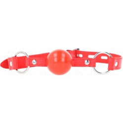 Kink Collar & Gag KINK - TPE BALL 4 CM GAG WITH ROJO LOCK 60 x 2 CM