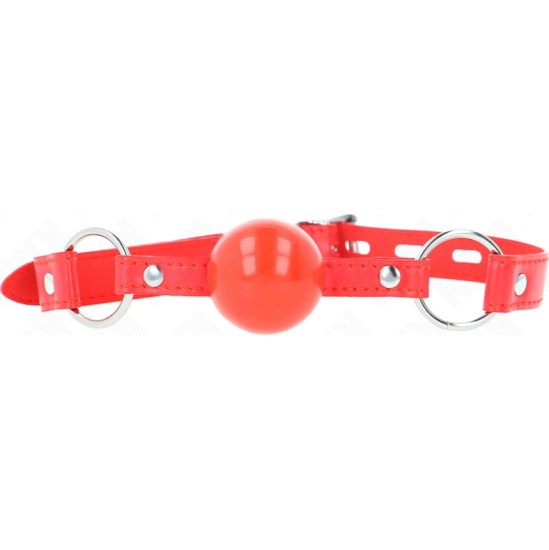 Kink Collar & Gag KINK - TPE BALL 4 CM GAG WITH ROJO LOCK 60 x 2 CM