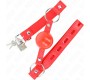 Kink Collar & Gag KINK - TPE BALL 4 CM GAG WITH ROJO LOCK 60 x 2 CM