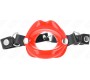 Kink Collar & Gag KINK - LIP 8 CM GAG WITH RED LEATHERETTE STRAP 63 x 2 CM ADJUSTABLE 39-58 CM