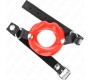 Kink Collar & Gag KINK - LIP 8 CM GAG WITH RED LEATHERETTE STRAP 63 x 2 CM ADJUSTABLE 39-58 CM
