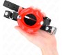 Kink Collar & Gag KINK - LIP 8 CM GAG WITH RED LEATHERETTE STRAP 63 x 2 CM ADJUSTABLE 39-58 CM