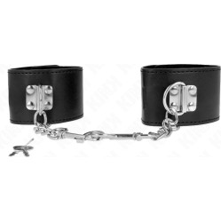 Kink Wrist Restraint KINK - WRIST RESTRAINTS WITH PADLOCK CLOSURE BLACK ADJUSTABLE 16-23 CM X 5.5 CM