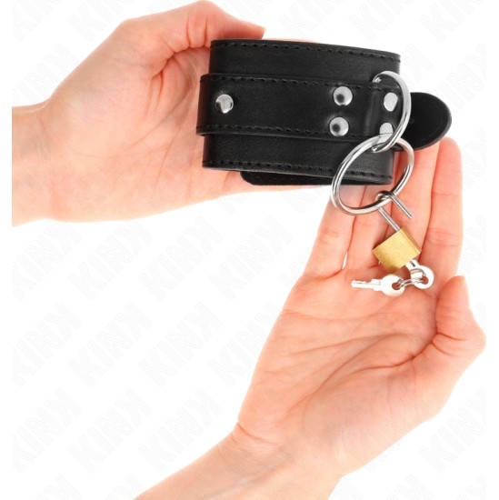 Kink Wrist Restraint KINK - O-RING LOCKED WRIST RESTRAINTS BLACK ADJUSTABLE 20-28 CM X 5.5 CM