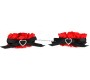 Kink Wrist Restraint KINK - LACE ELASTIC WRIST RESTRAINTS RED HEART DETAILS ADJUSTABLE 22-35 CM