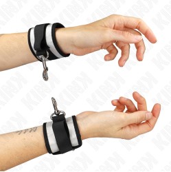 Kink Wrist Restraint KINK - NEOPRENE WRIST CUFFS GREY 23 X 5 CM