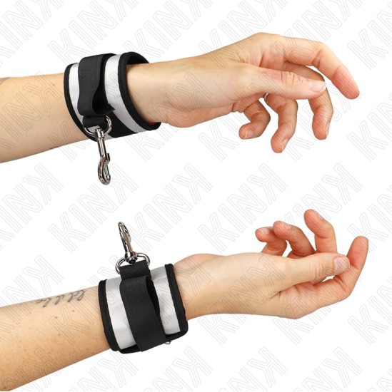 Kink Wrist Restraint KINK - NEOPRENE WRIST CUFFS GREY 23 X 5 CM