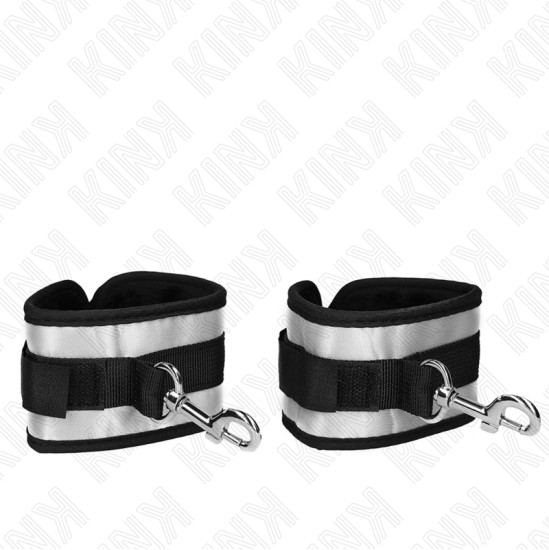 Kink Wrist Restraint KINK - NEOPRENE WRIST CUFFS GREY 23 X 5 CM