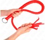 Kink Impact & Touch KINK - SNAKE WHIP WITH RED HAND RING 65 CM