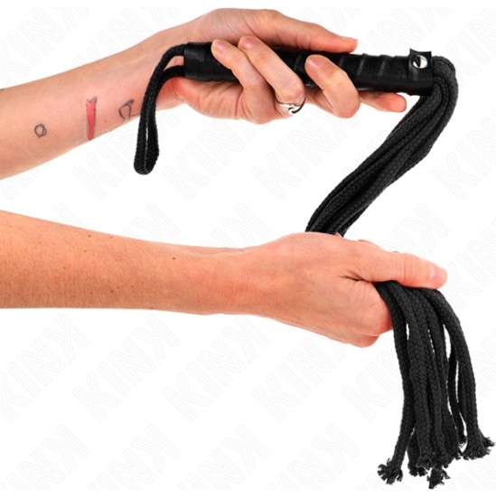 Kink Impact & Touch KINK - BLACK ROPE WHIP 56 CM