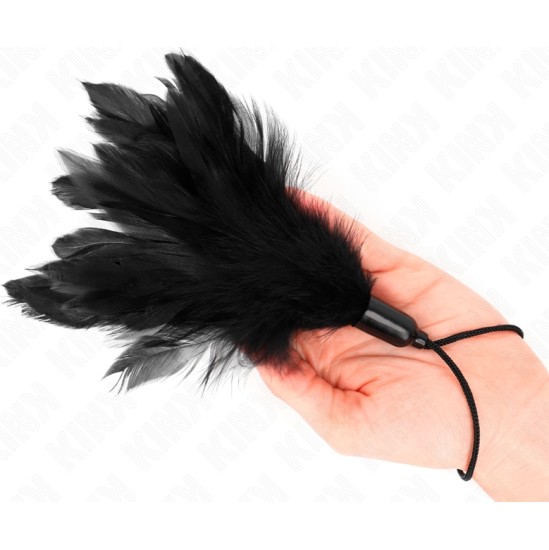 Kink Impact & Touch KINK - TICKLE FEATHERS WITH ROPE HANDLE PLASTIC BASE 15 CM