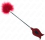 Kink Impact & Touch KINK - TICKLE FEATHERS WITH ROSE-SHAPED PADDLE 8 CM