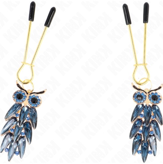 Kink Nipple Grip KINK - OWL PENDANT NIPPLE CLAMPS 6 CM
