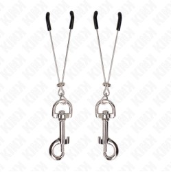 Kink Nipple Grip KINK - THIN HOOK NIPPLE CLAMP SILVER 7 CM