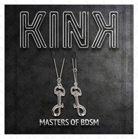 Kink Nipple Grip KINK - THIN HOOK NIPPLE CLAMP SILVER 7 CM