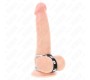 Kink Ring Power KINK - DOUBLE METAL PENIS RING 3.8 CM TO 5 CM CONNECTED WITH LEATHER