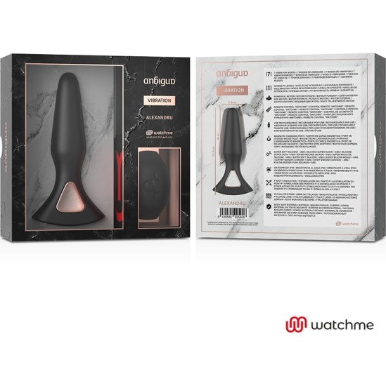 Anbiguo WATCHME REMOTE CONTROL VIBRATOR ANAL PLUG ALEXANDRU