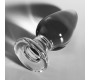Nebula Series By Ibiza MODEL 3 ANAL PLUG BOROSILICATE GLASS TRANSPARENT 11 CM -O- 5 CM