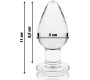 Nebula Series By Ibiza MODEL 3 ANAL PLUG BOROSILICATE GLASS TRANSPARENT 11 CM -O- 5 CM