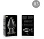 Nebula Series By Ibiza MODEL 3 ANAL PLUG BOROSILICATE GLASS TRANSPARENT 11 CM -O- 5 CM