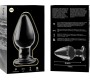 Nebula Series By Ibiza MODEL 3 ANAL PLUG BOROSILICATE GLASS TRANSPARENT 11 CM -O- 5 CM